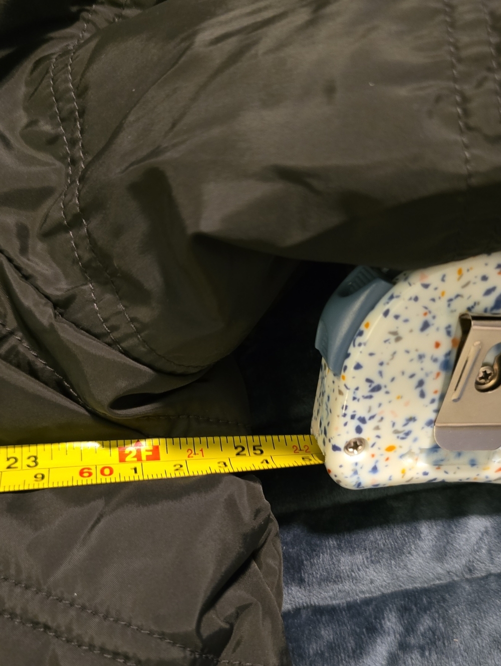 Free Country Black Quilted Hooded Jacket with Cream Sherpa Lining - Picture 11 of 13